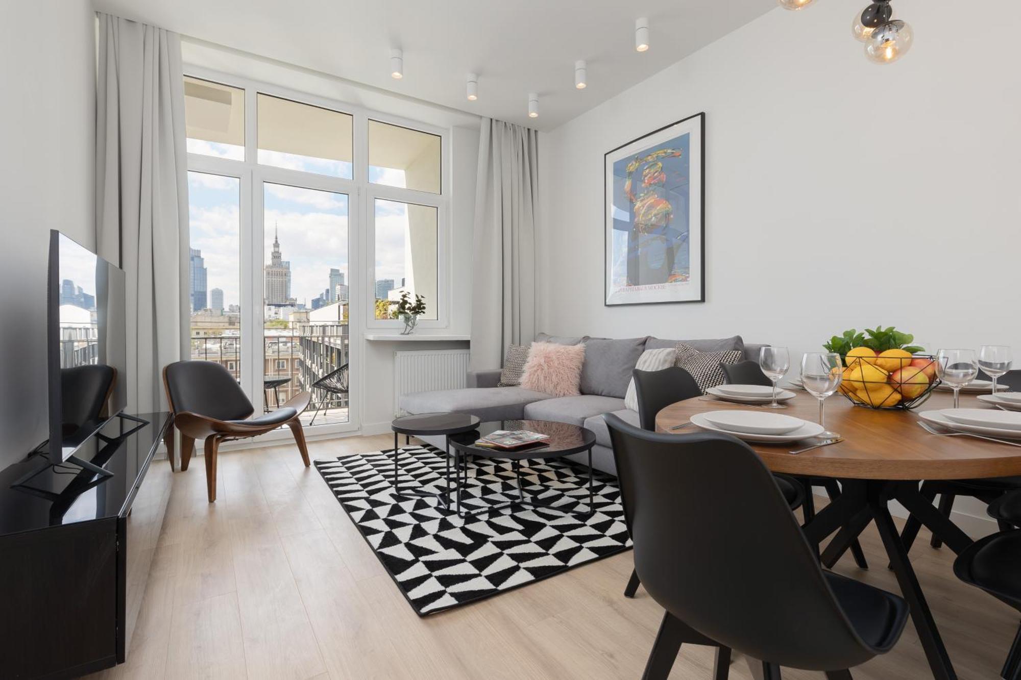 City Panorama Spacious Apartment By Renters Prestige Varsovia Exterior foto