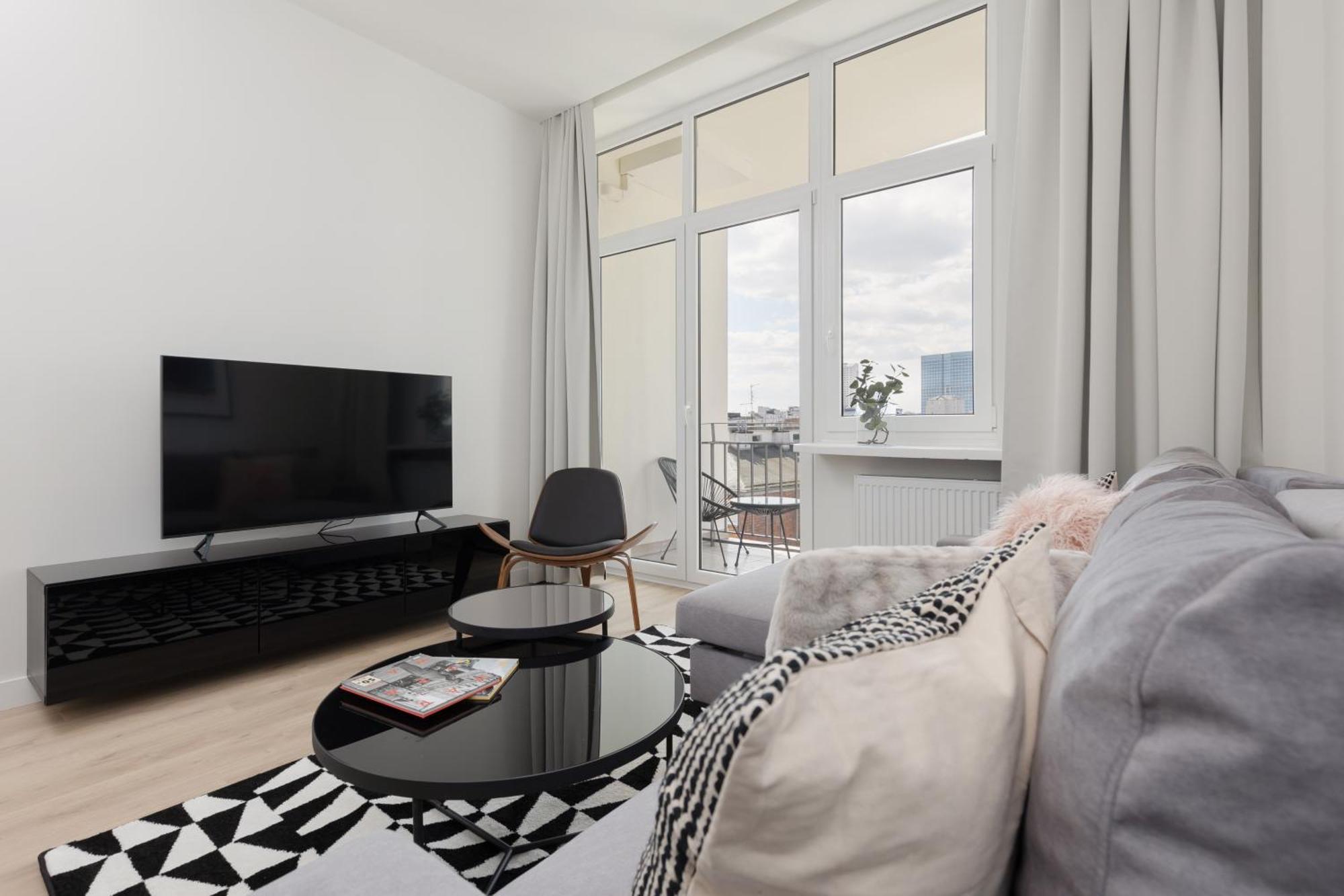 City Panorama Spacious Apartment By Renters Prestige Varsovia Exterior foto